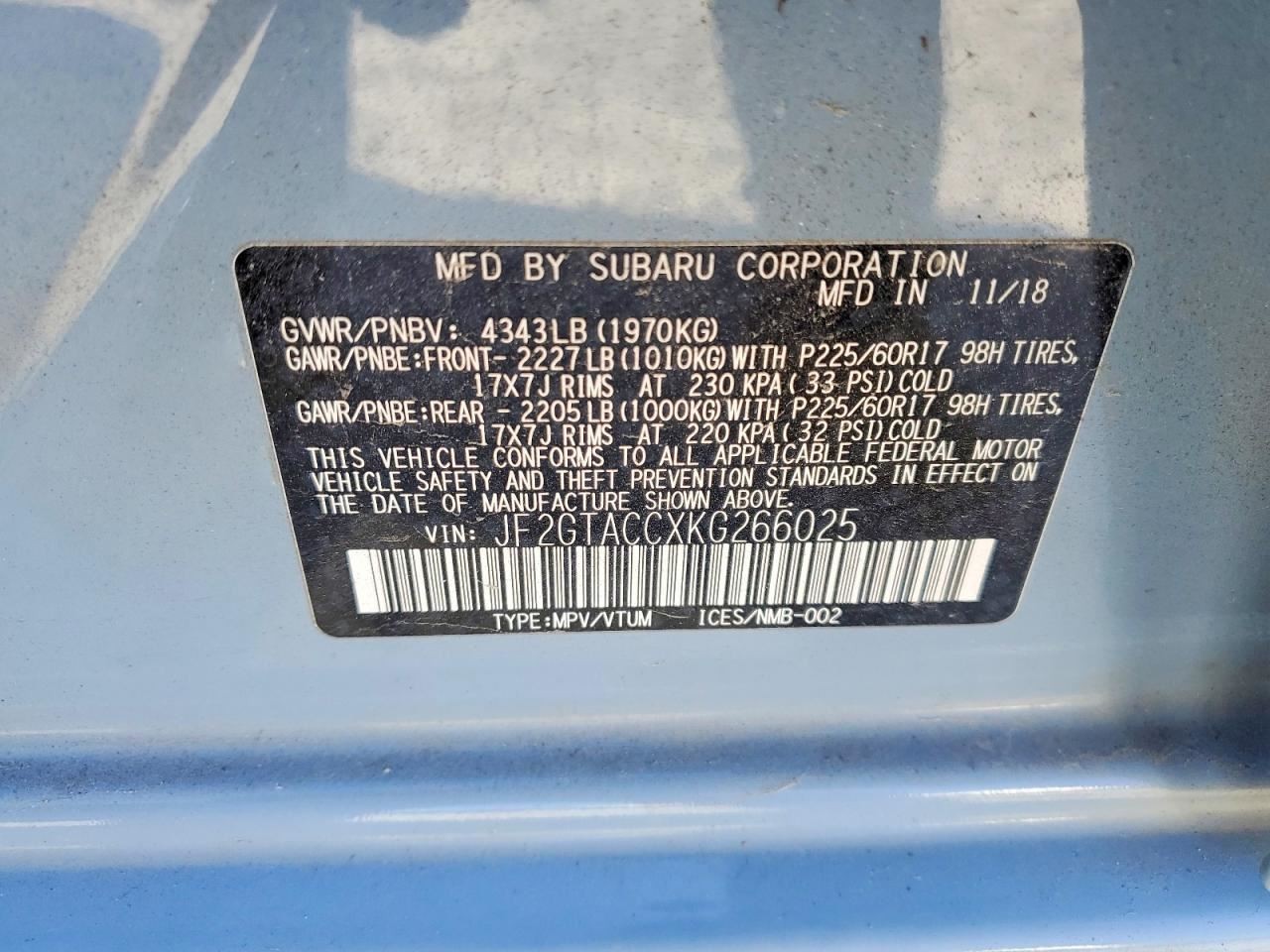 Fuse Box Engine Left Hand Engine Compartment Fits 19-20 XV CROSSTREK 5012100