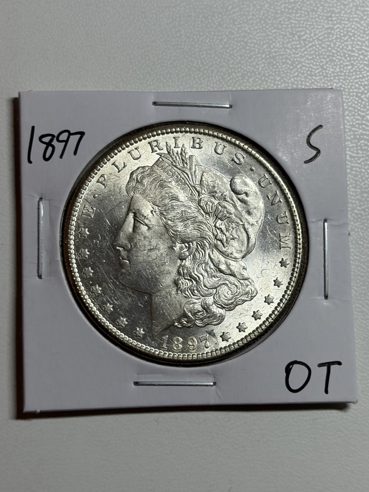 1897-S Morgan Silver Dollar BU UNC Frosty Tough Date