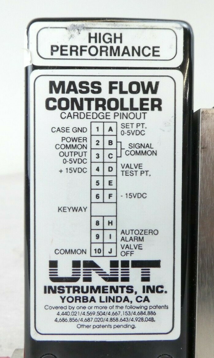 UNIT Instruments UFC-1100 Mass Flow Controller MFC AMAT 3030-01060 Working Spare
