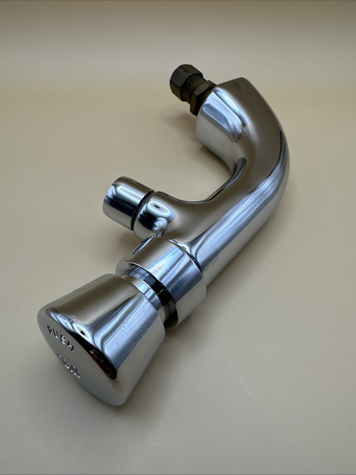 T&S Metering Faucet, Push Button,Single Temp. B-0805 Chrome Finished Solid Brass