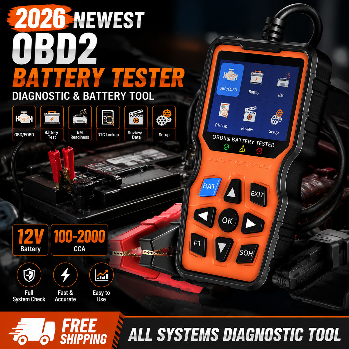 Fit 2004-2009 Chevy GMC Hummer Handheld Car Diagnostic Scanner Tool Code Reader