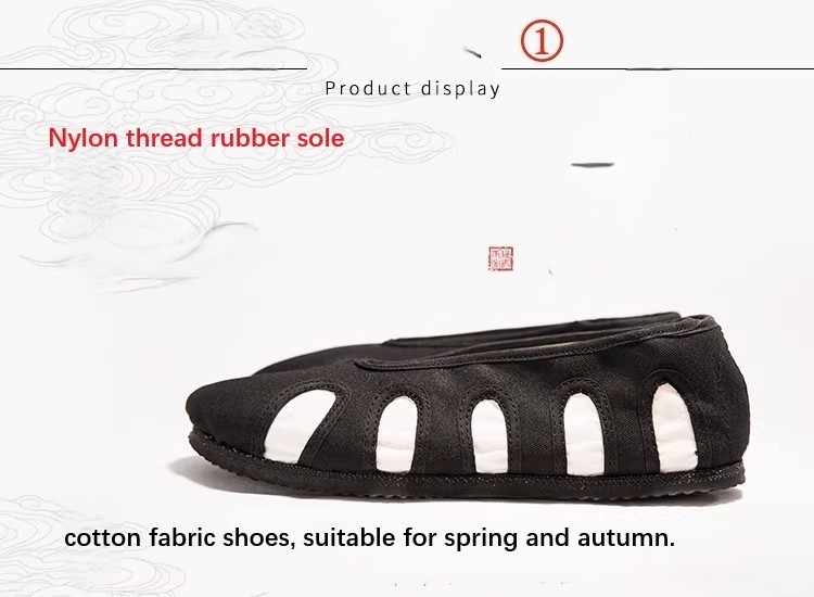 WudangShan Tai Chi Practice Taoist Shoes Traditional Handmade Cloth Shoes Spring