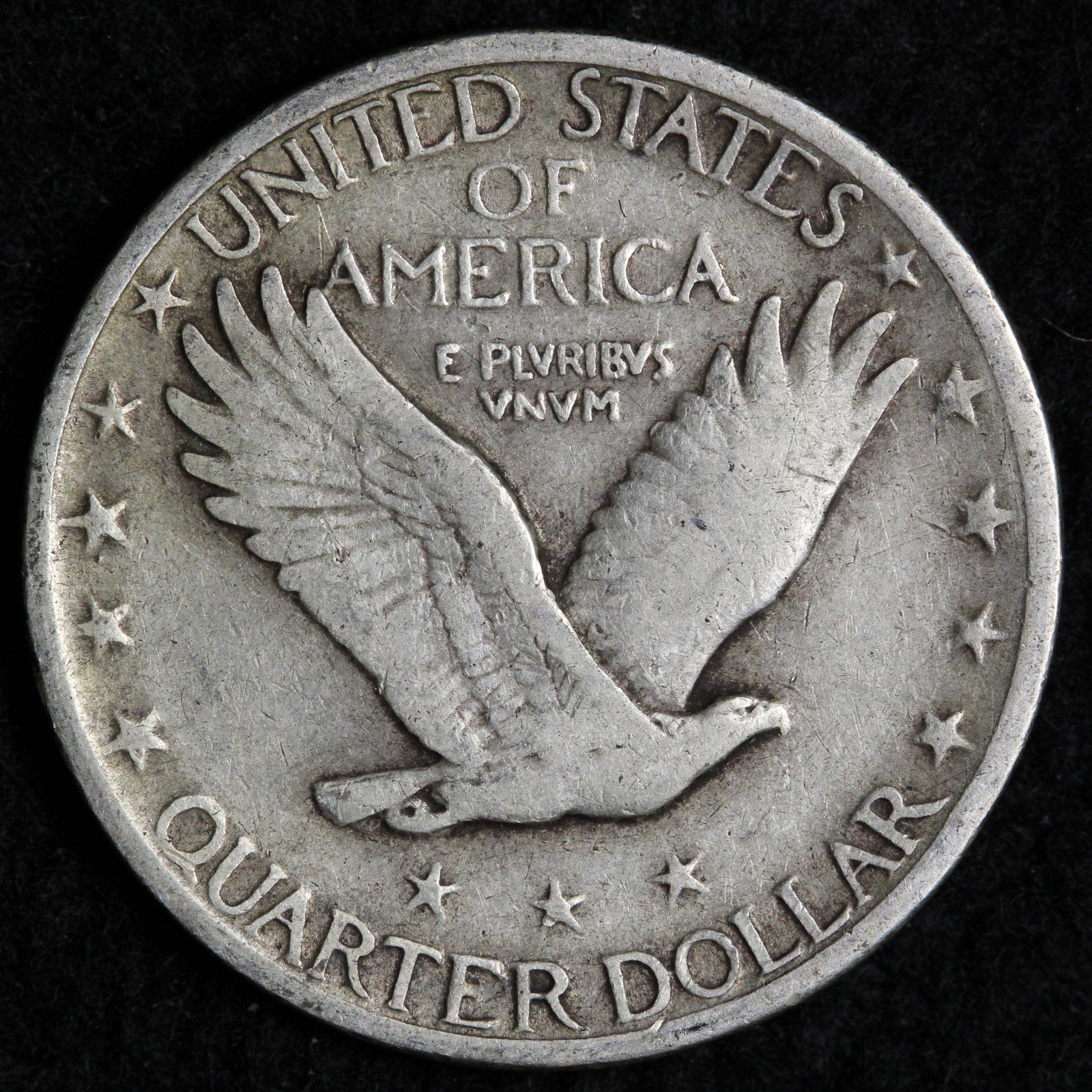 1929-D Standing Liberty Silver Quarter VF+ E323 TYU