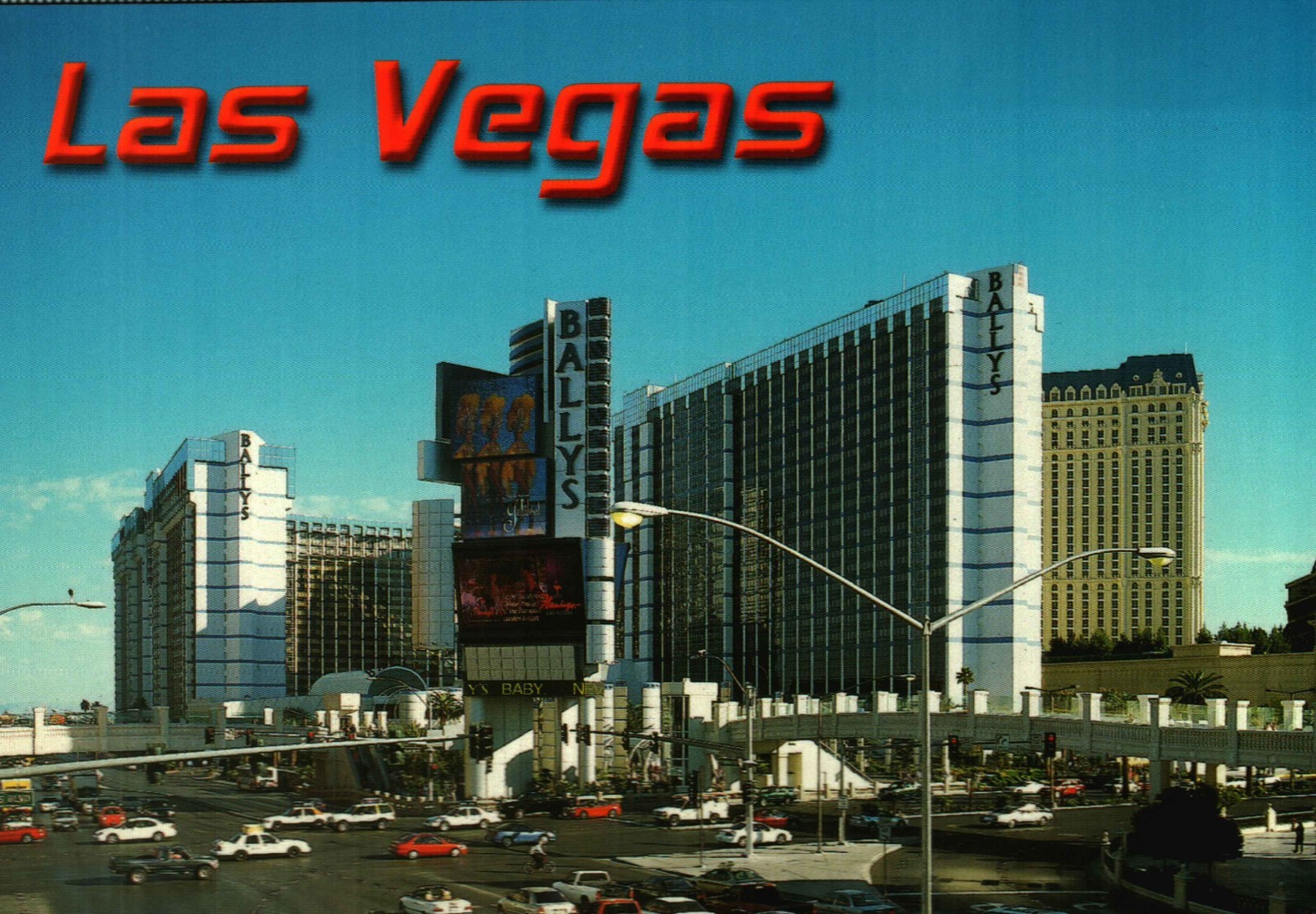 Las Vegas Postcard  -- Bally's Hotel Casino with Marquee