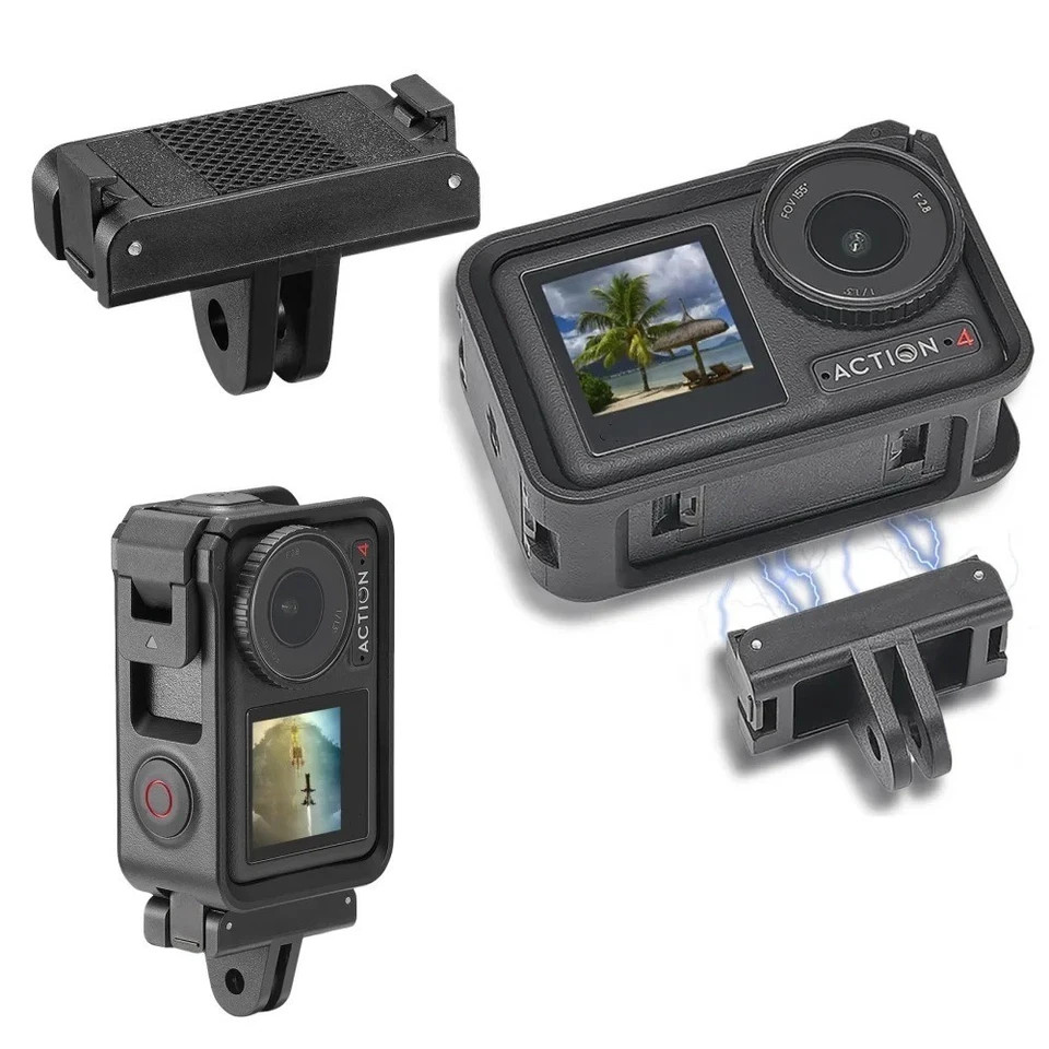Magnetic Adapter Mount Quick Release Adapter Base for DJI Action 4/3 Accessories