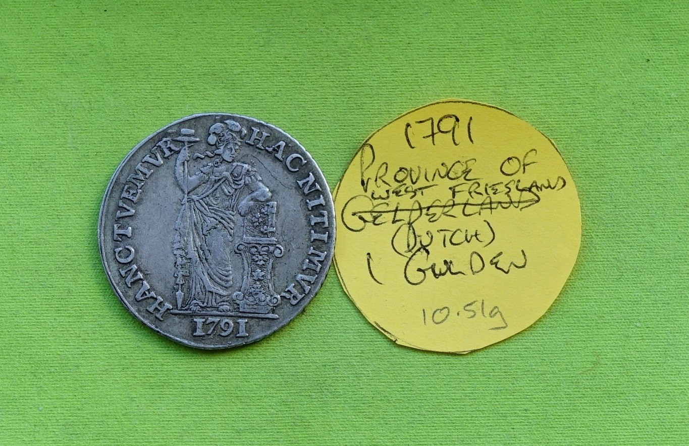 Netherlands - 1 Gulden 1791 - Silver - Province of West Friesland  (10.51g)