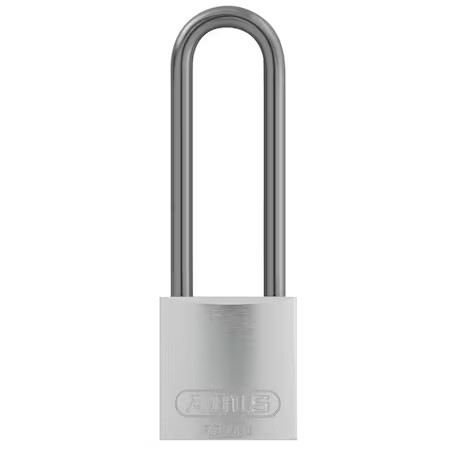 Abus 72 Hb/40-75 Ka Silver Lockout Padlock, Keyed Alike, Aluminum, Silver, 3 In