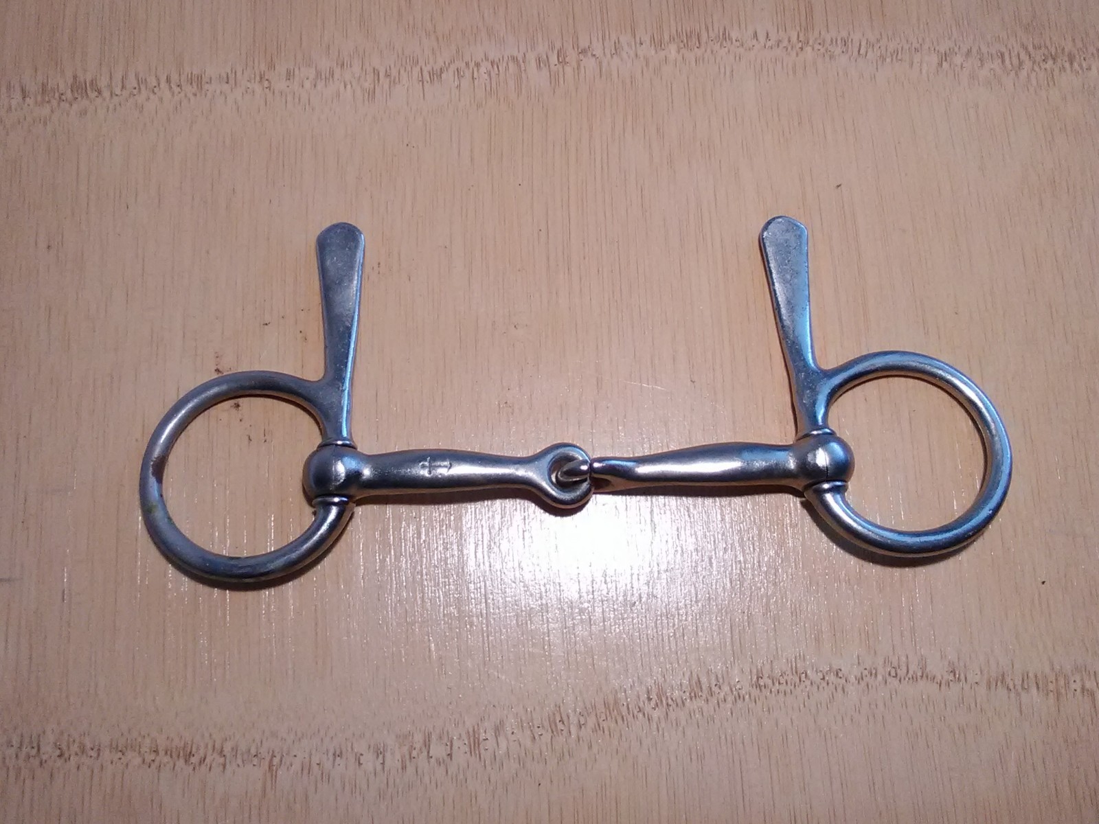 Vintage Half Cheek Snaffle Bit - North and Judd Nickel Plate