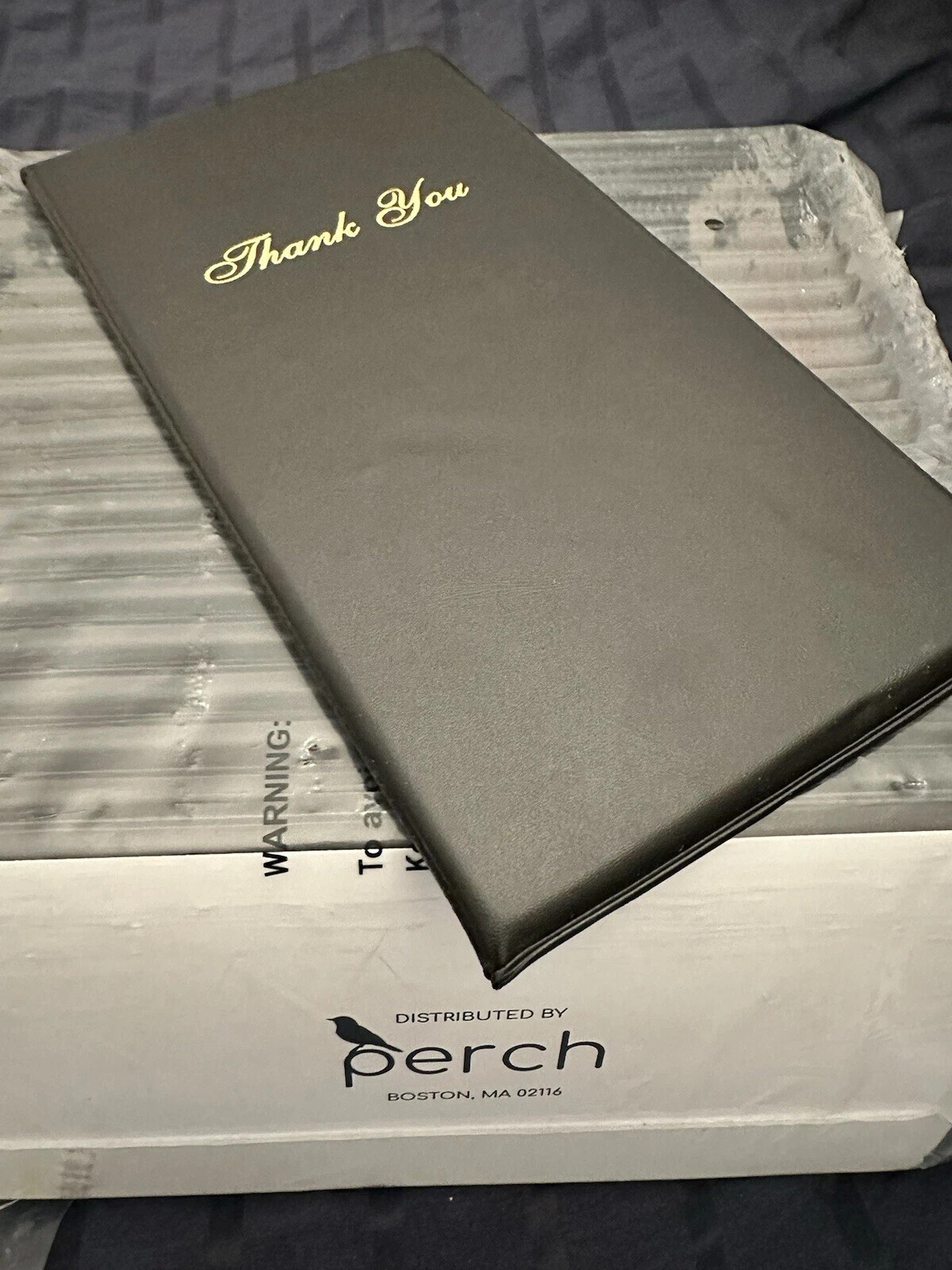 20 Pcs Check Presenters for Restaurants, Guest Check Card Holders Black New