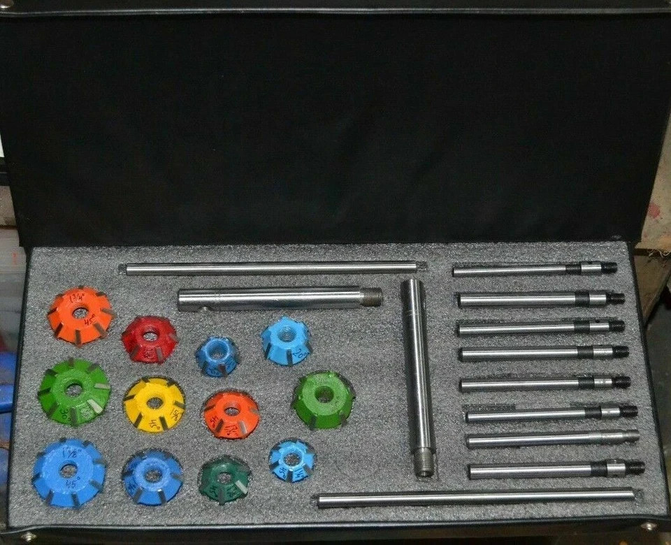 24x VALVE SEAT CUTTER SET CARBIDE TIPPED CHEVY,FORD,CLEAVLAND,MOPAR,HEMI,CHRYSLR