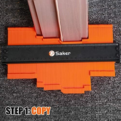 Saker Contour Gauge Duplication-Adjustable Lock-Precisely Copy Irregular Shap...