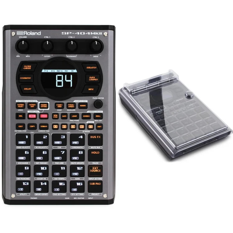 Roland SP-404MKII Linear Wave Sampler with Decksaver Cover
