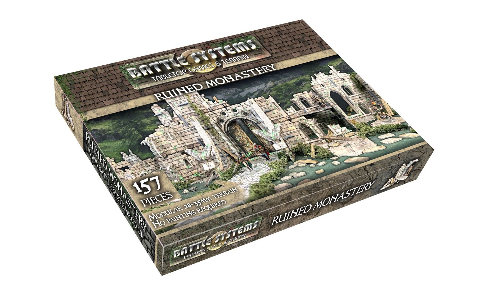 Fantasy Terrain Ruined Monastery - D&D DND Ruins Church YHP