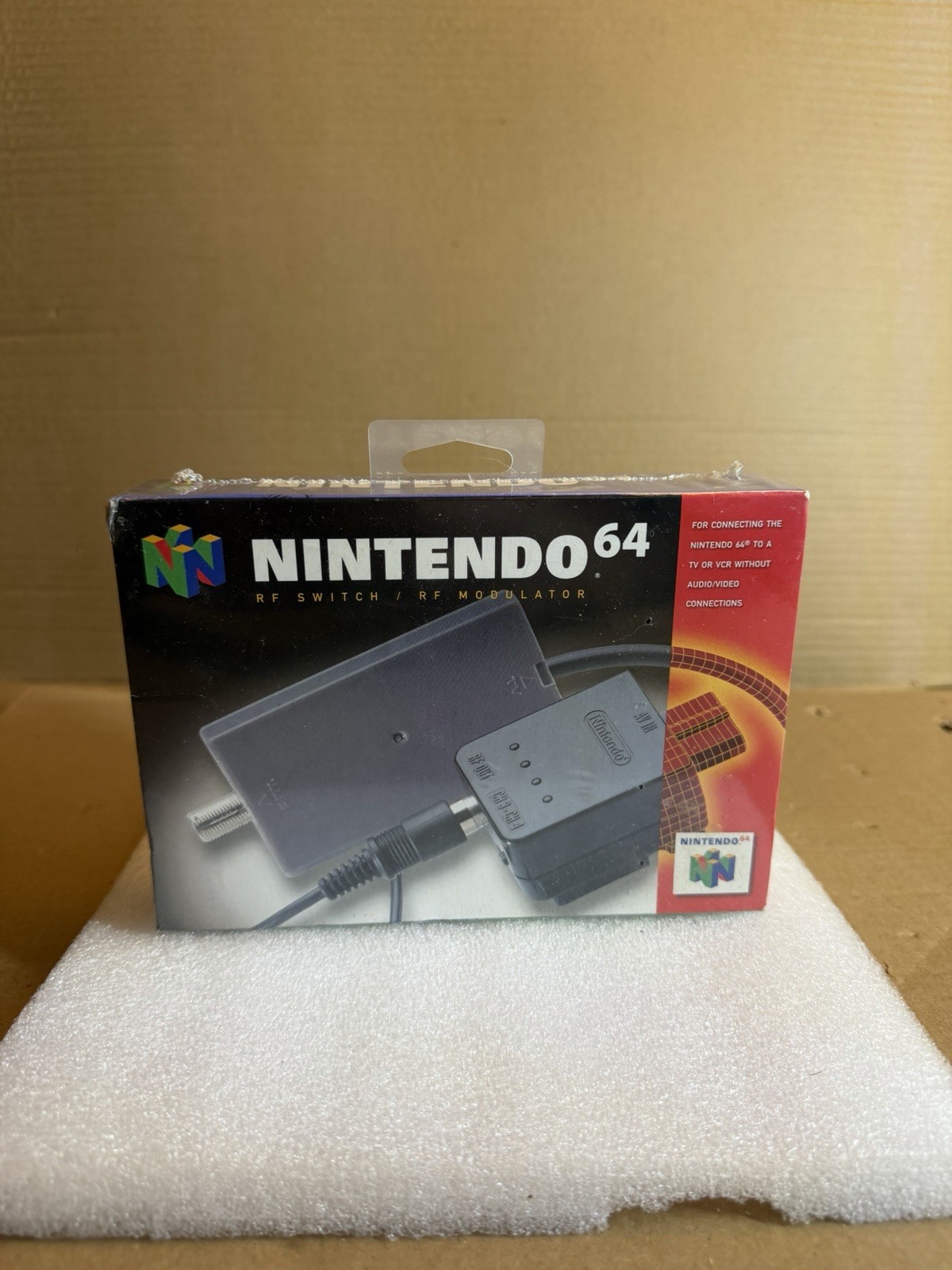 New Sealed Nintendo Gray RF Switch Adapter w/ RF Modulator Nintendo 64 Console