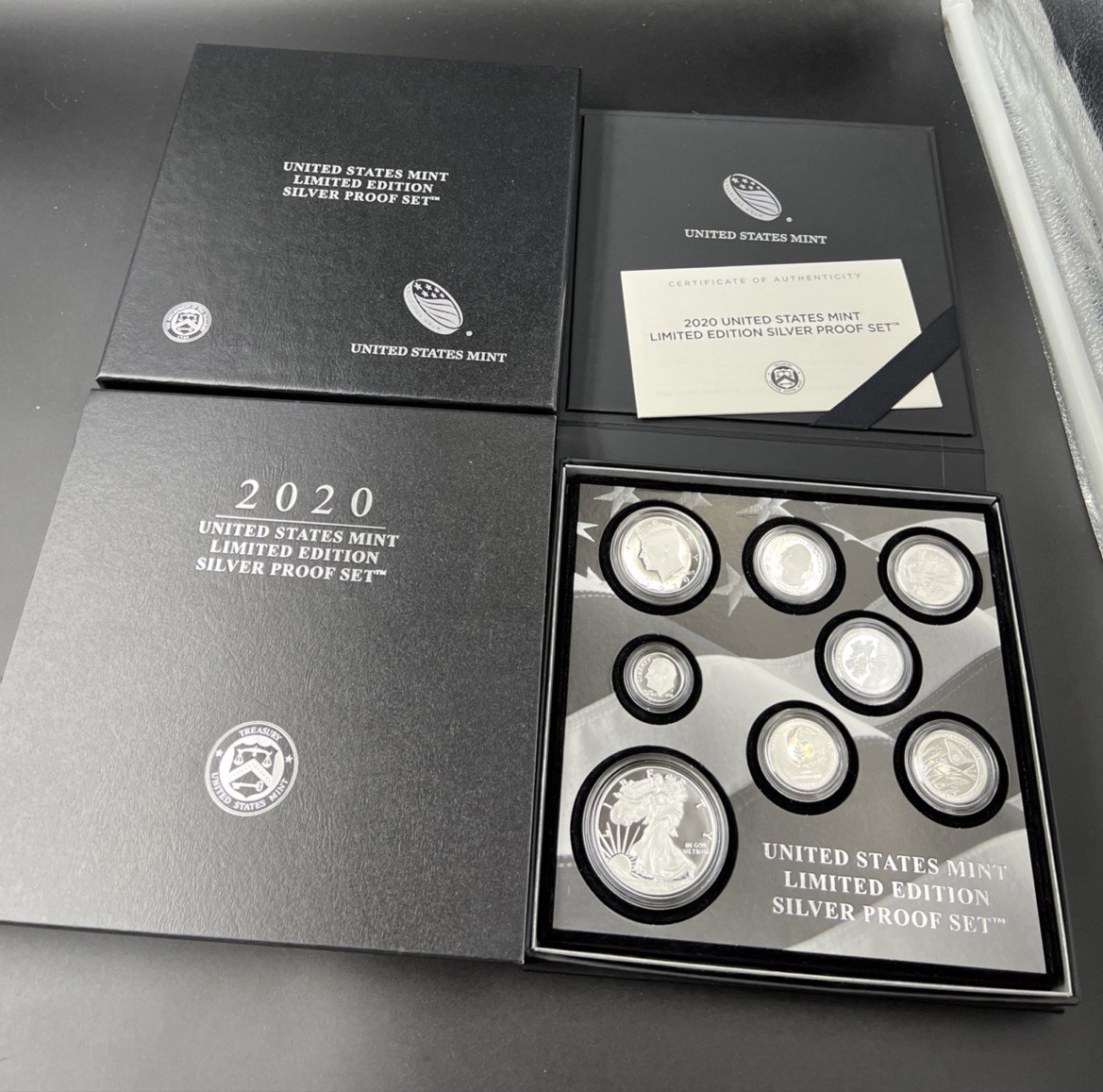 2020 Limited Edition US Silver Proof Set Complete w/ Box COA