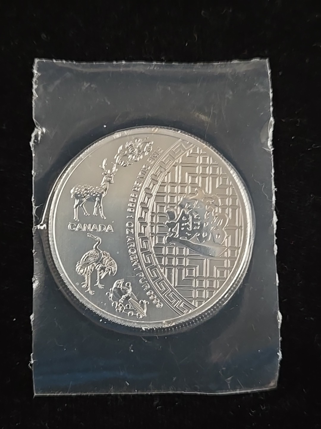 2016 Canada 5 Dollars - 1 Oz Five Blessings World Coin- Silver .9999