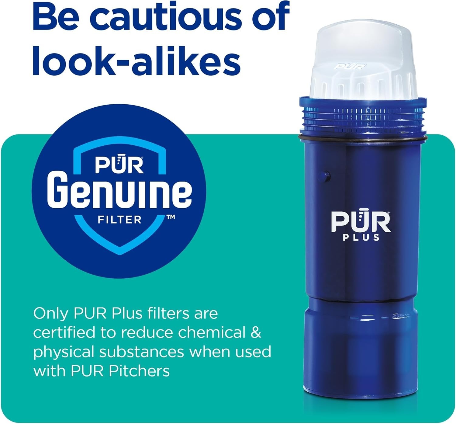 **NEW - PUR PLUS Water Replacement Filter For Pitcher - 3 Pack PPF951K