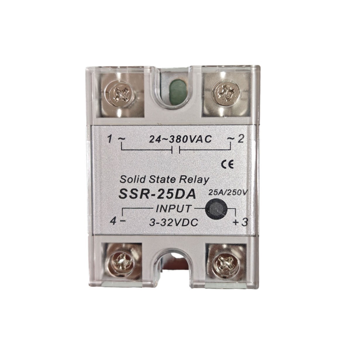 SSR-25DA Solid State Relay Single Phase Relay 25A Input 3-32VDC Output 24-380VAC