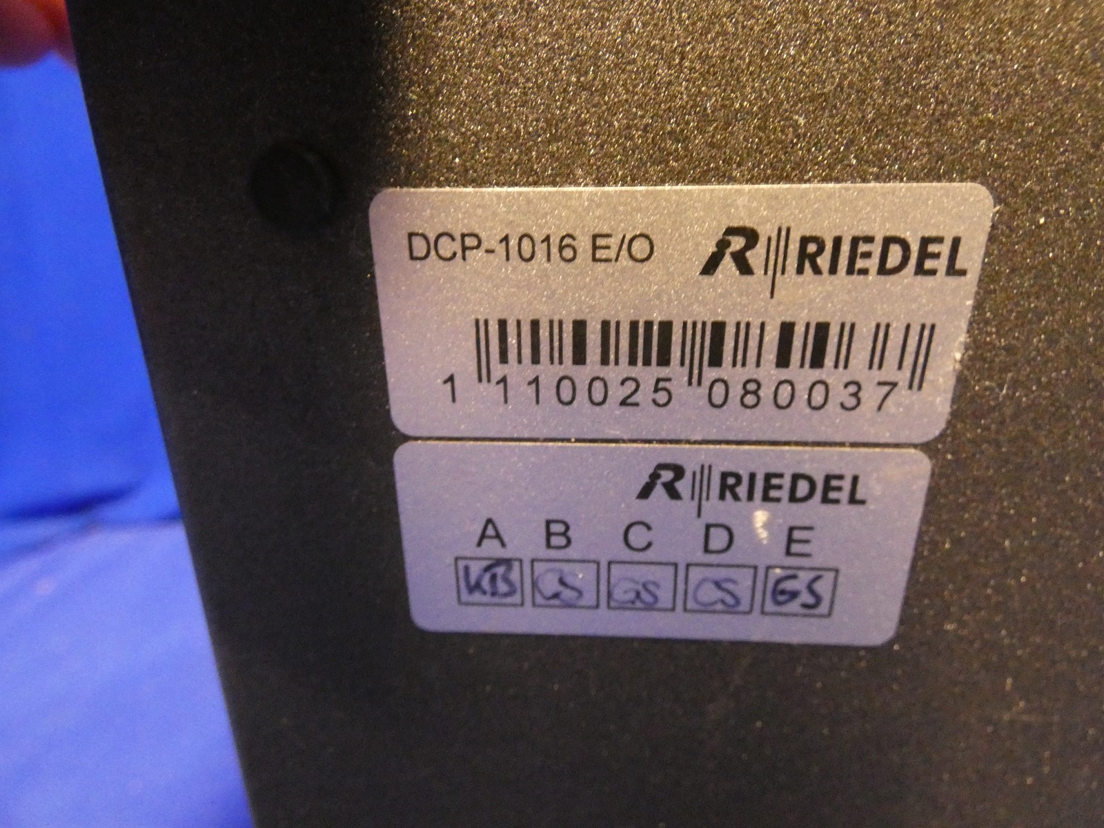 Riedel DCP-1016E /O 16-Key Desktop Control Panel (No Mic)