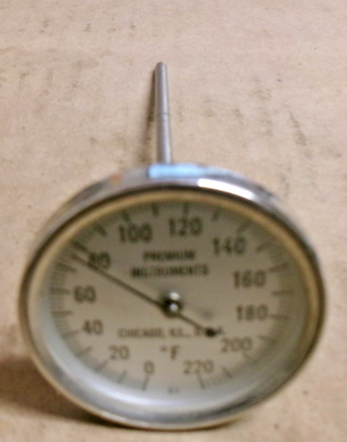 PRIMIUM TRU THERMOMETER 0/220 F-5" STEAM LENGHTHEAD SIZE 1-3/4"