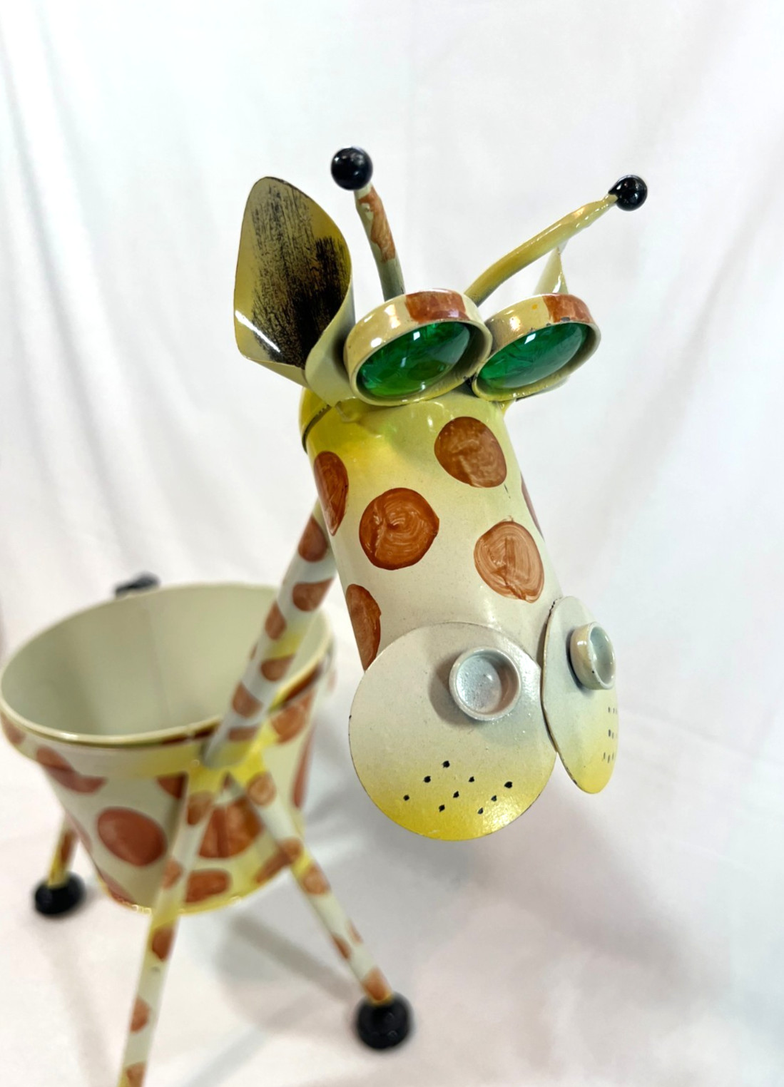 Decorative Giraffe 18" Metal Planter