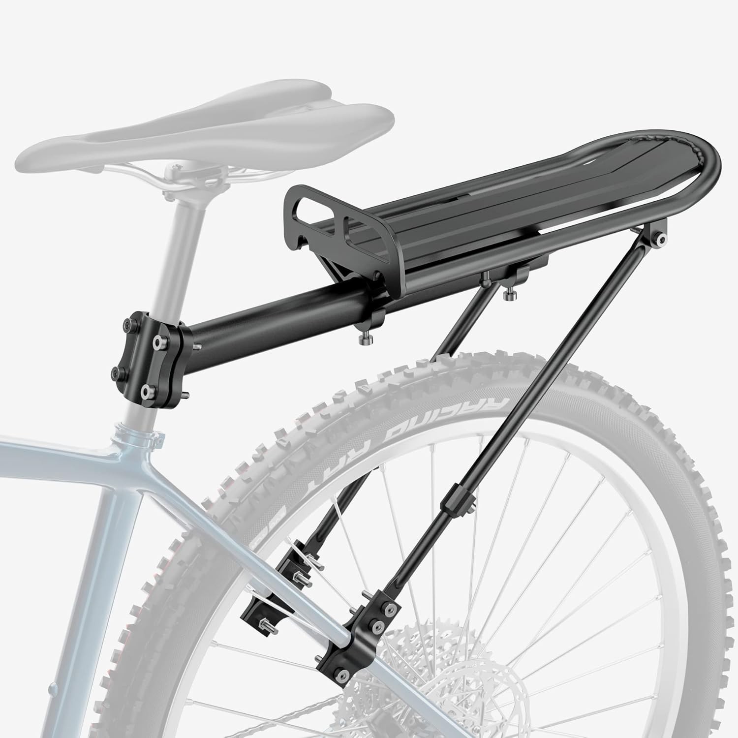 Weather-Resistant Aluminum Cargo Rack for Bikes - Quick Install & 55 lb Load