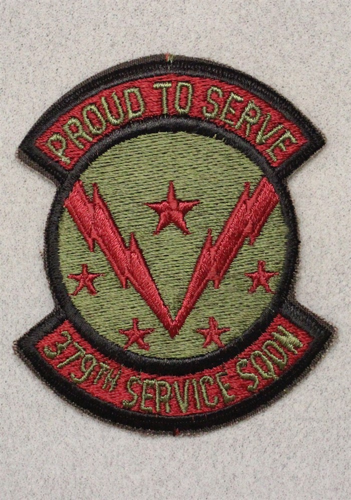 USAF Air Force Patch: 379th Service Squadron - subdued 3496