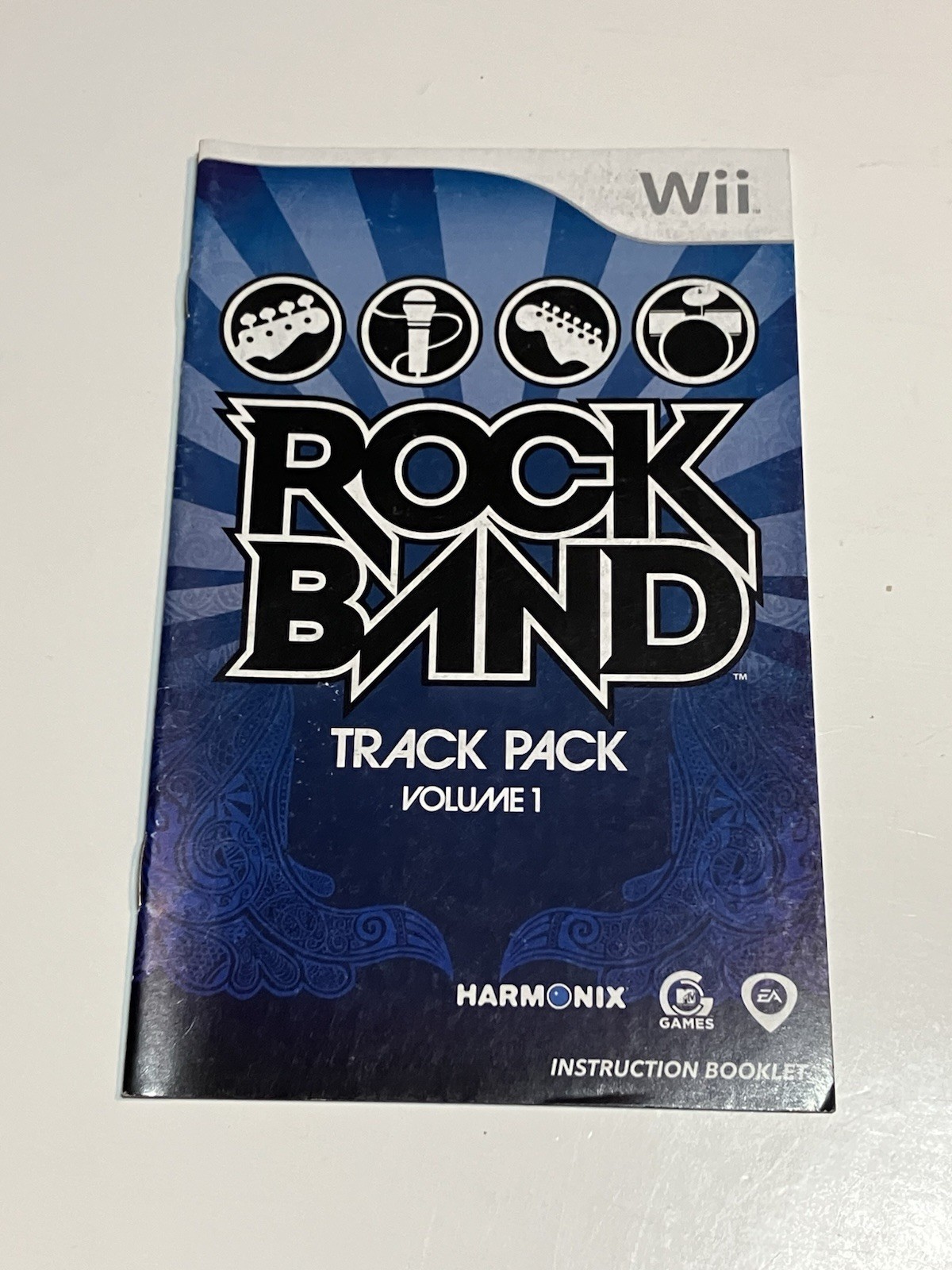 Rock Band Track Pack Volume 1 Instruction Booklet ONLY! (Nintendo Wii) Manual