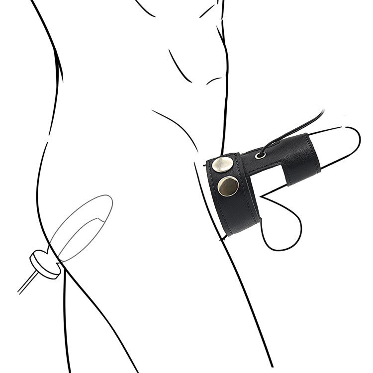 E-Stim Electric Pulse Host Shocking Male Ring Device Therapy Stretcher Enhance