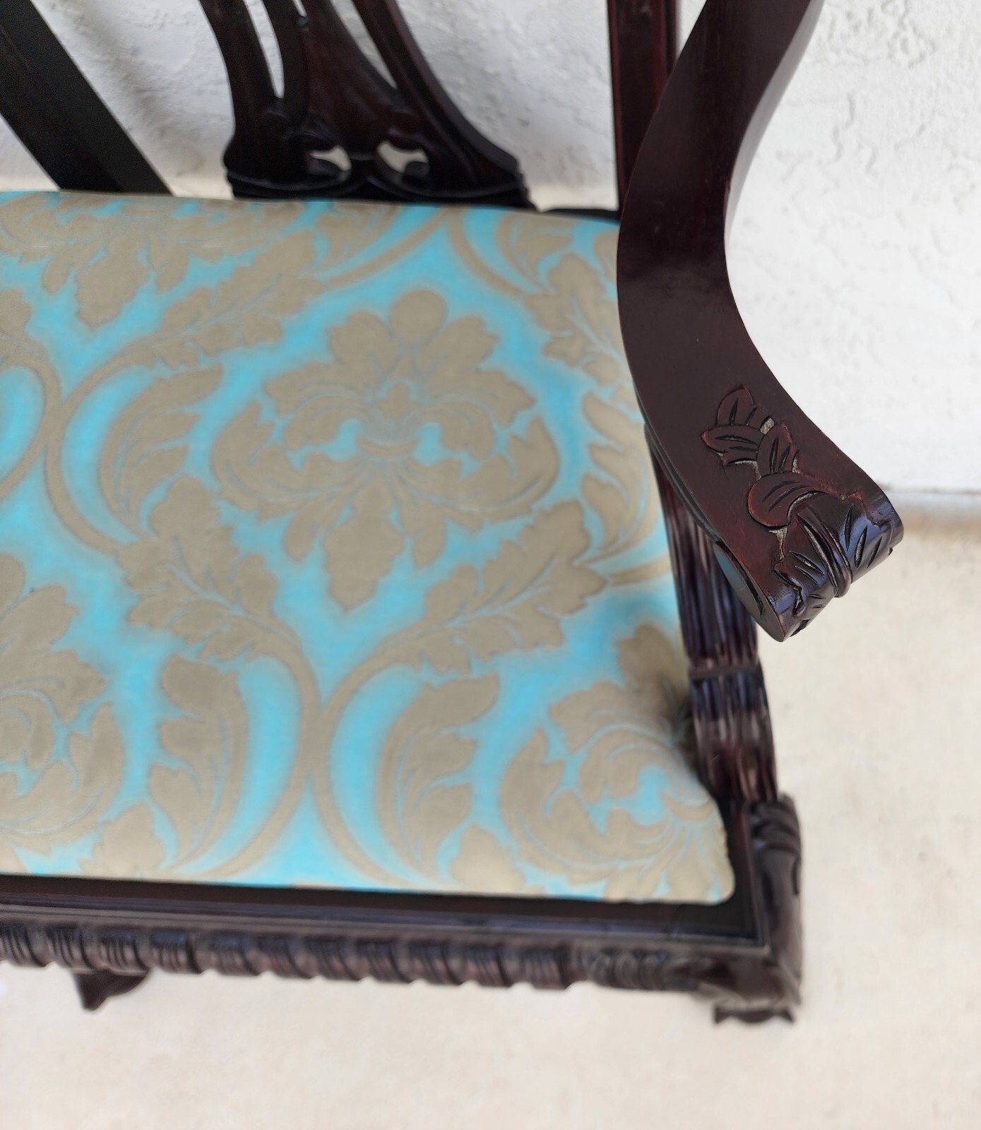 Chippendale Bench Settee Vintage
