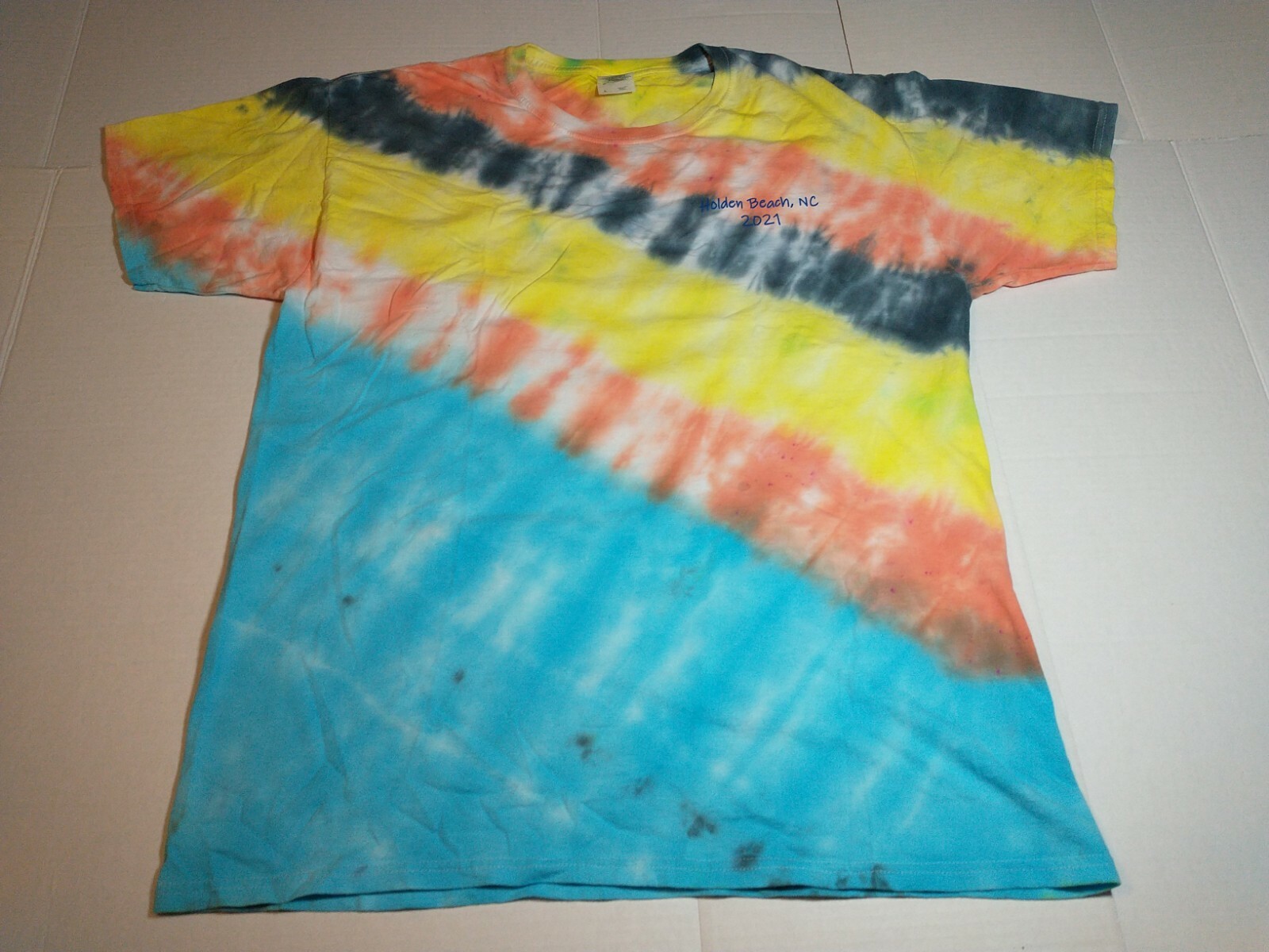 Holden Beach NC Tie-dyed 2021 T-Shirt Surfing Fishing Shirt Boating Lounge