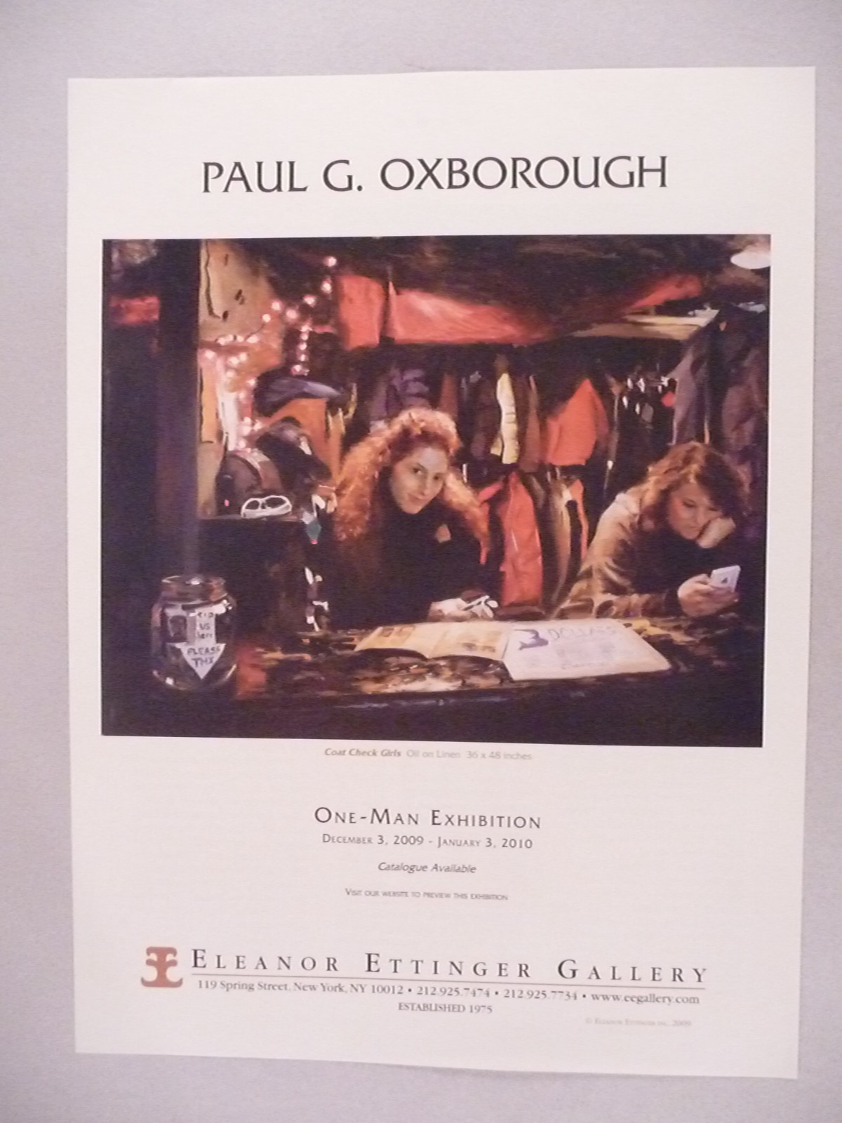 Paul G. Oxborough MAGAZINE AD - 2009