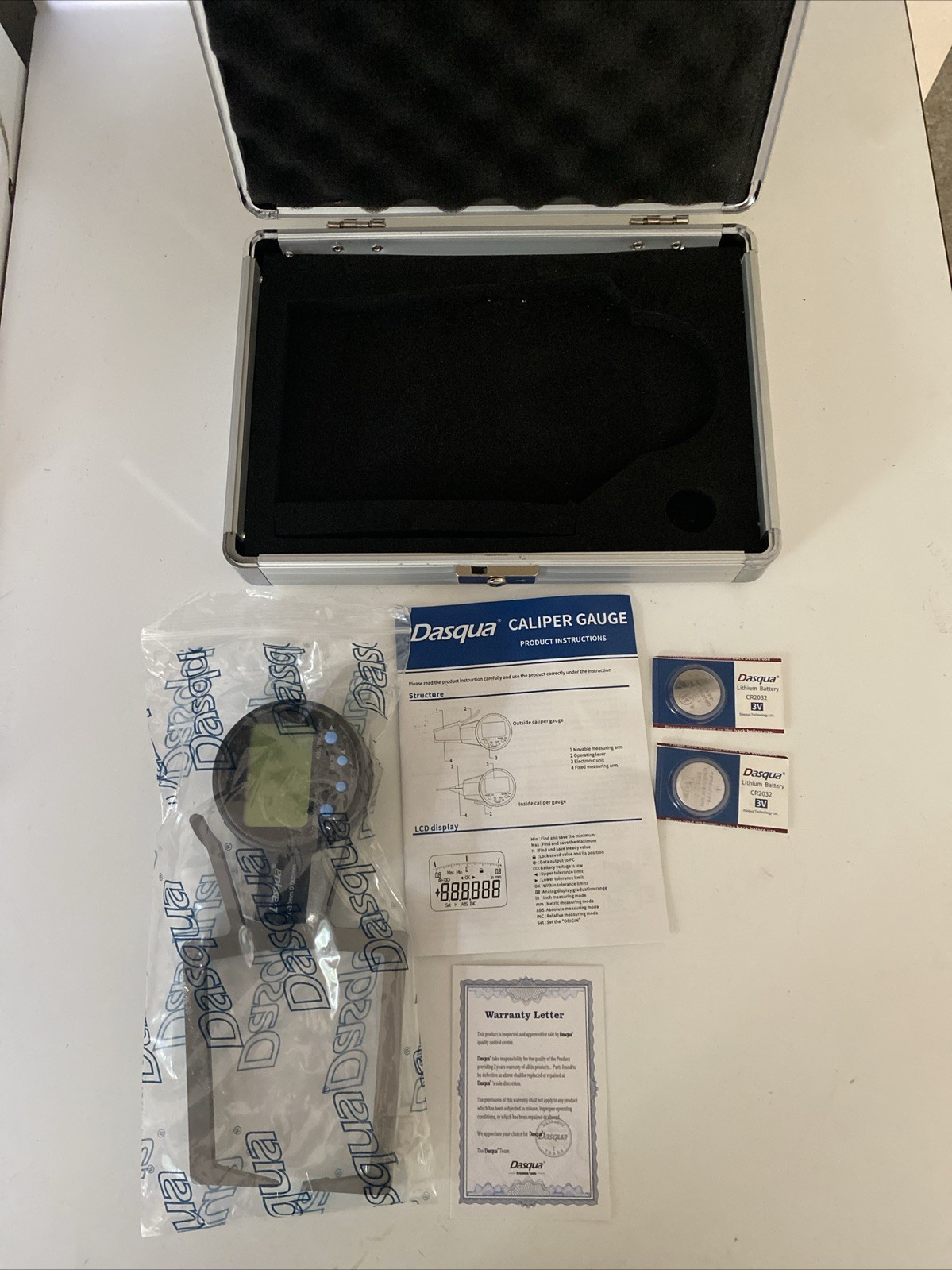 Dasqua Internal Electronic Caliper Gage .4-1.2” 10-30mm New