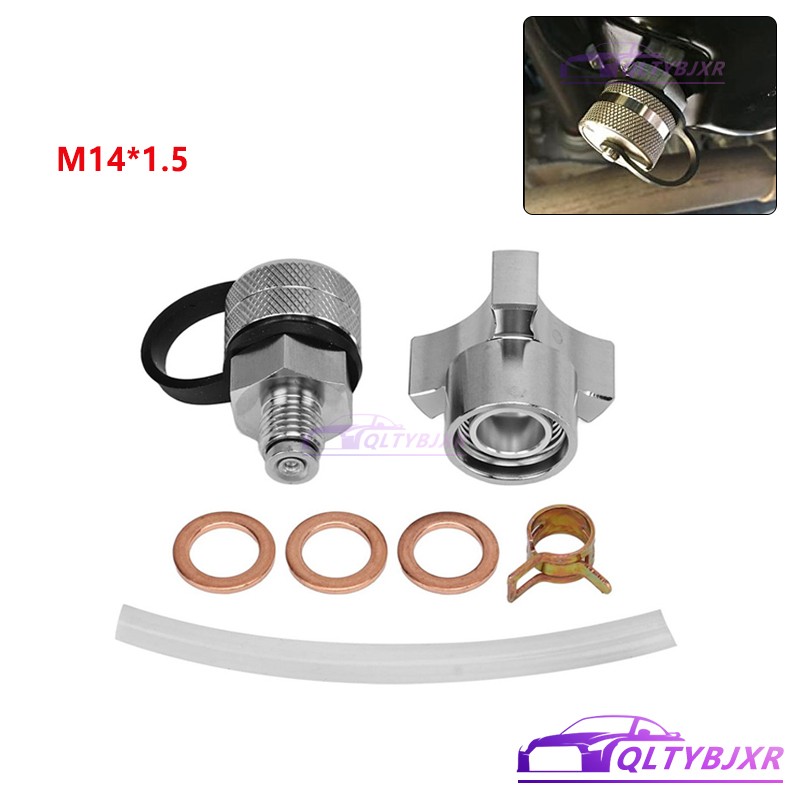 M14x1.5 Quick Twist Oil Drain Valve Stainless Drain Hose Attachment No Mess
