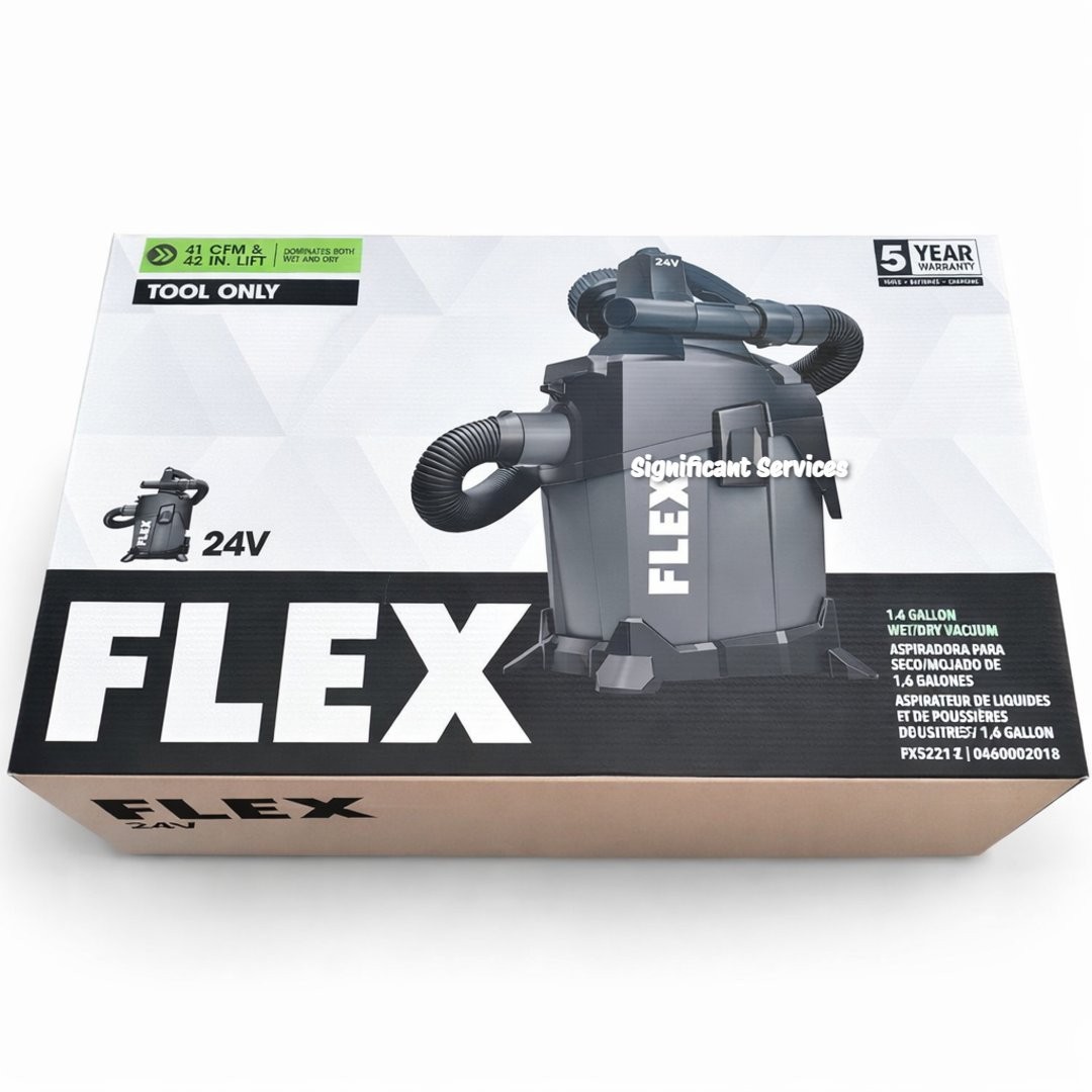 FLEX FX5221 24V 1.6 Gallon Li-Ion Cordless Wet Dry Vacuum Tool Only Shop Vac