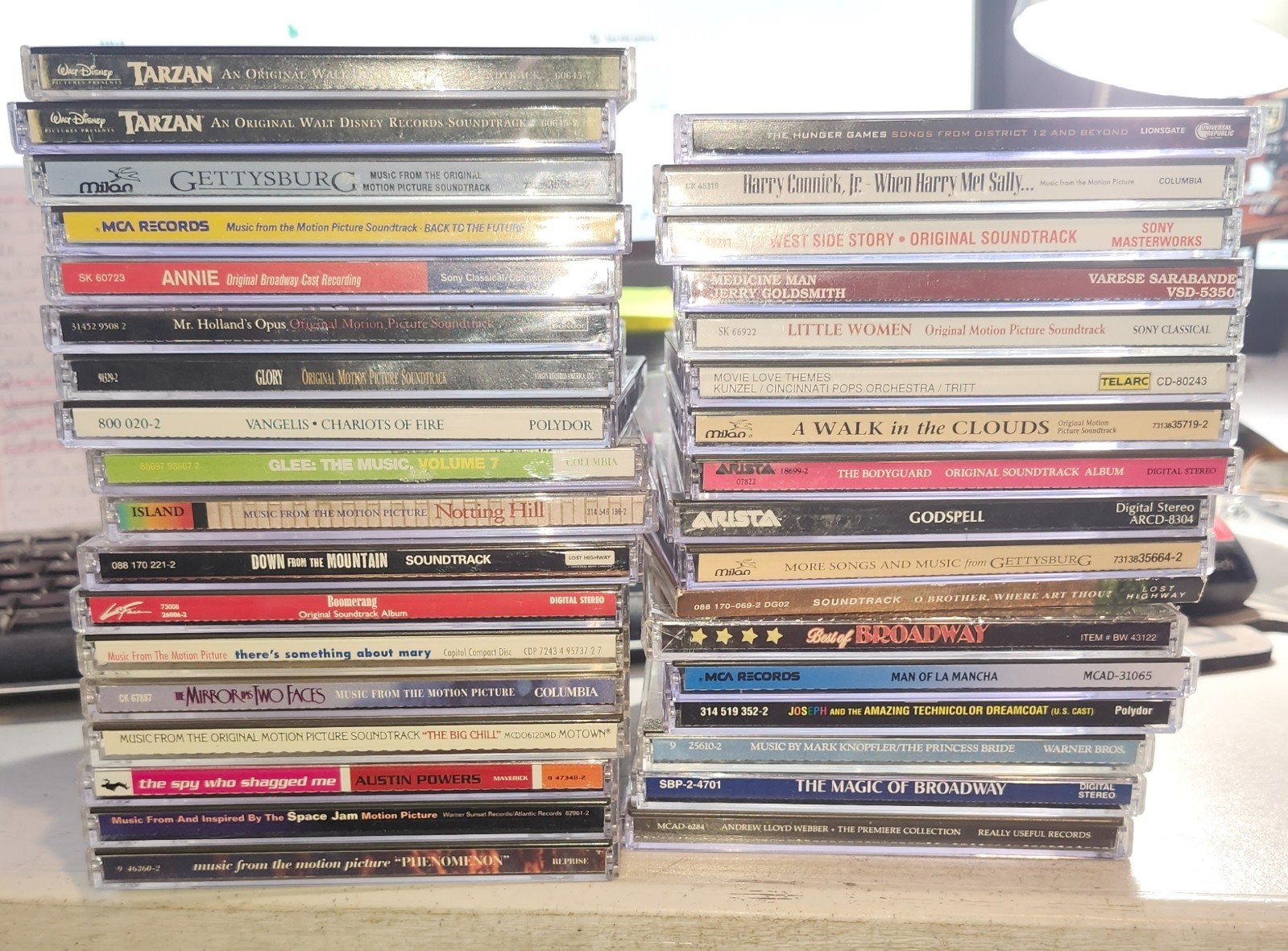 Collection of MOVIE SOUNDTRACKS & BROADWAY MUSICALS Music CD's, You Choose!
