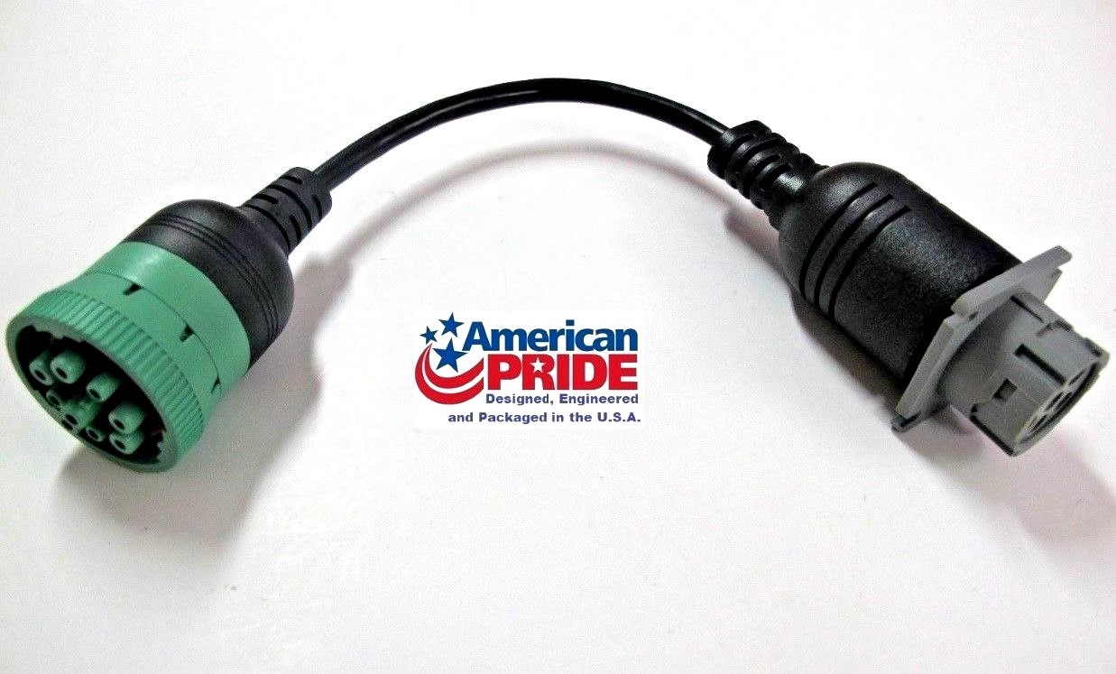 9 Pin Deutch GREEN to 6 Pin GRAY HD16-9-1939S-P080 J1708 J1587 Garmin Rand ELD