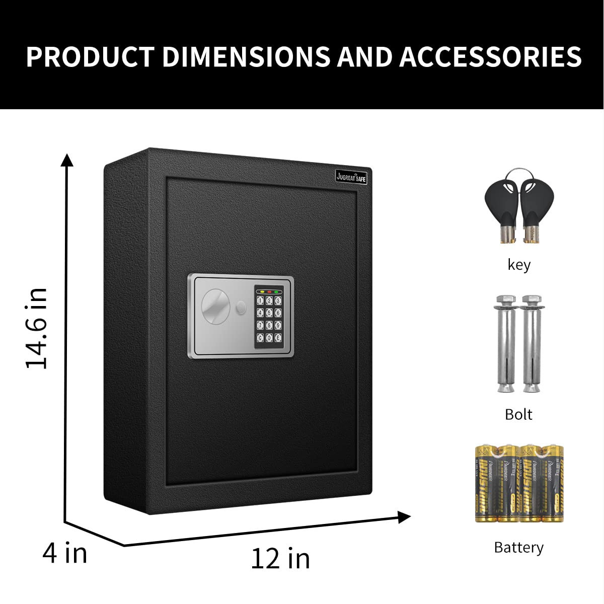 80 Keys Cabinet with Sensor Light,Electronic Key Safe,Pin Code Keyless Storag...