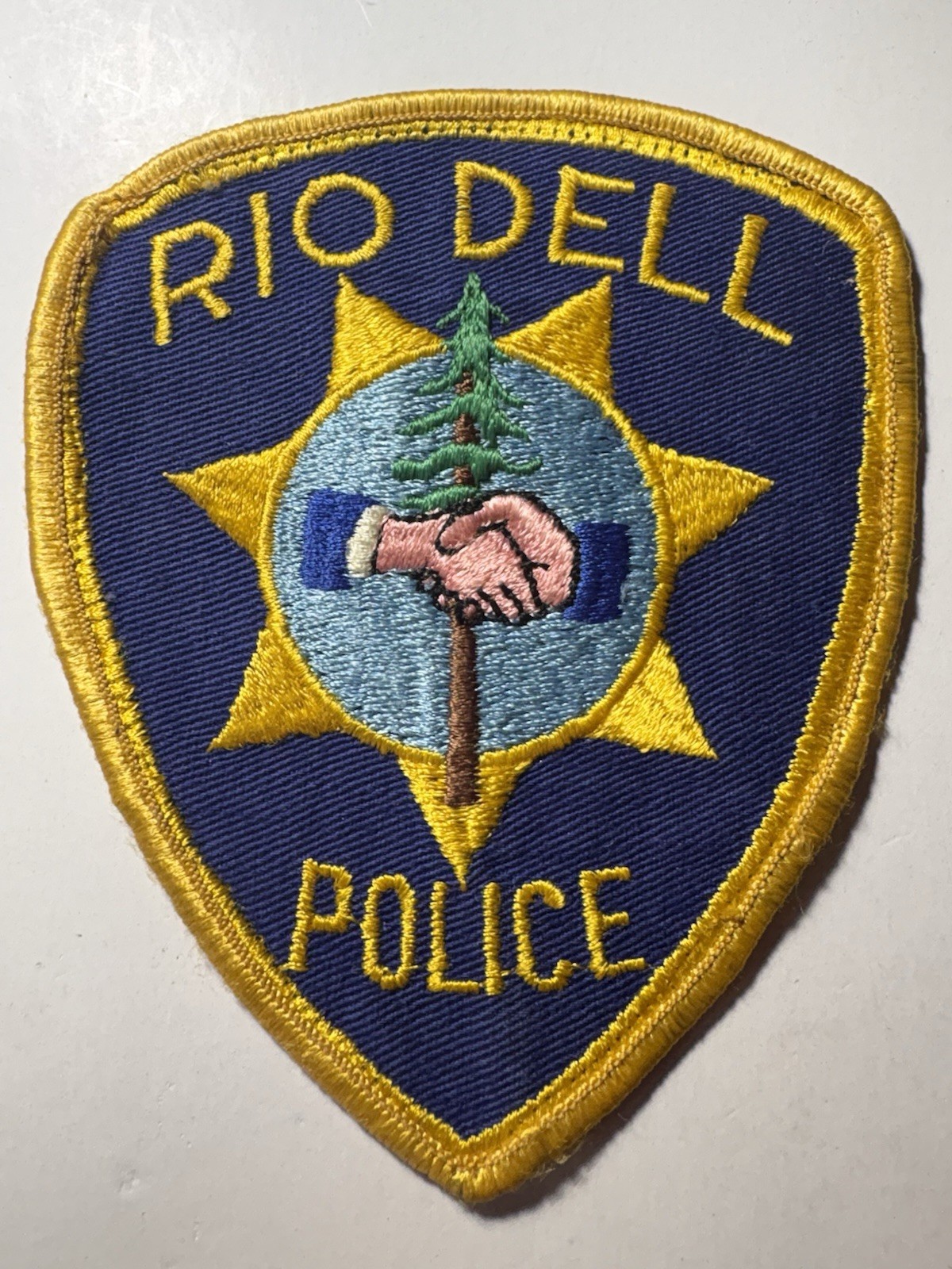 Rio Dell California Police Patch ~ RARE / Obsolete