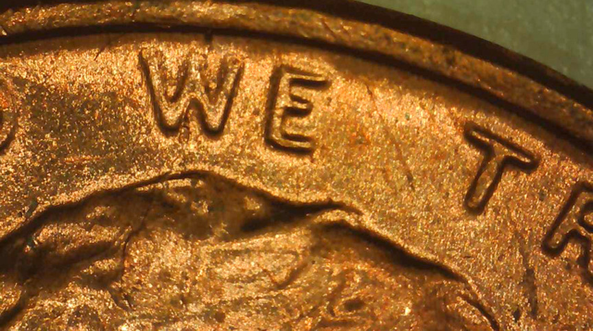 1971 D Lincoln Cent BU Red- Spike Head- Unlisted