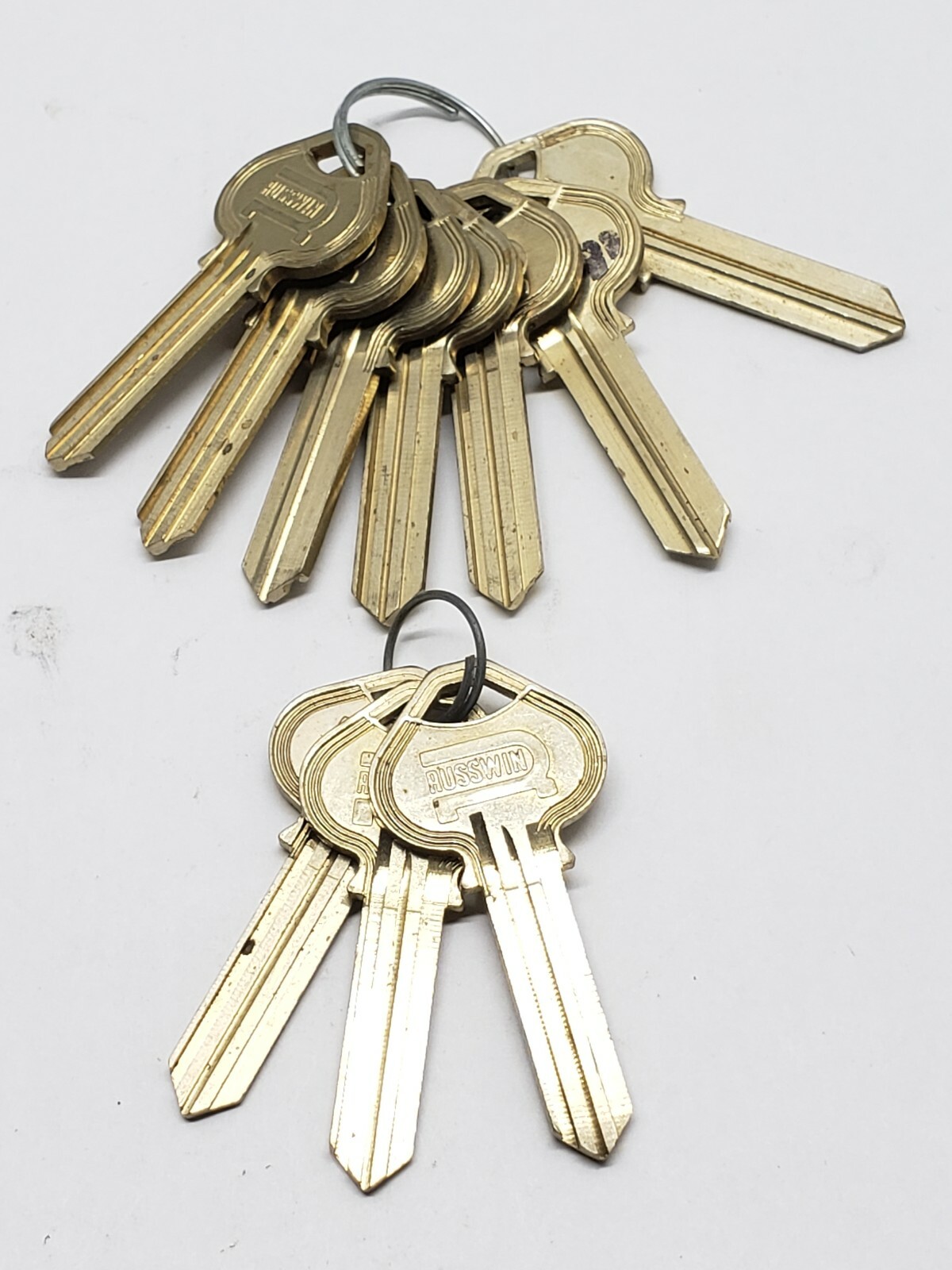 Russwin brand key blanks, set of 10, 7N & 11N keyway, locksmith
