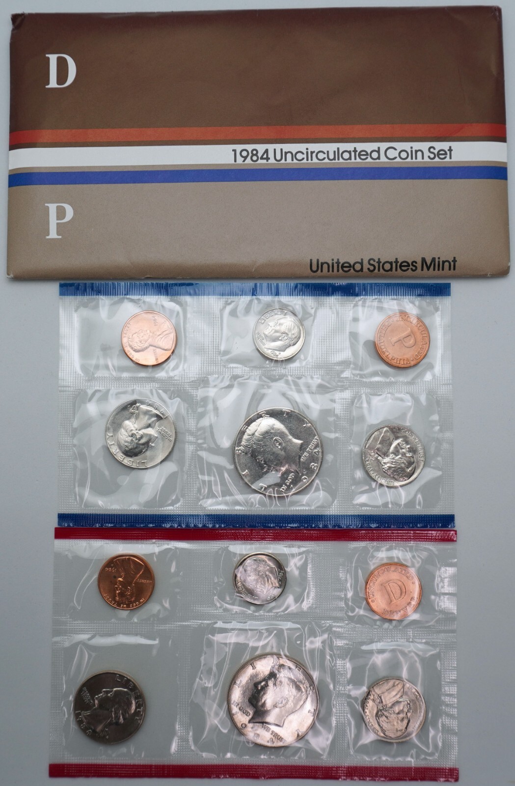 1984 - P&D Uncirculated US Mint Coin Set in OGP