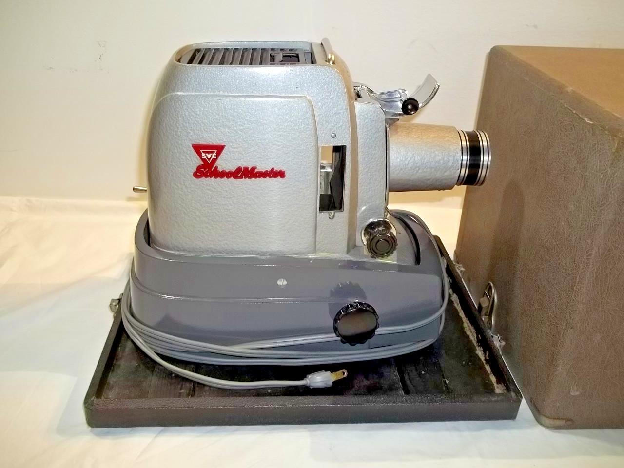 Vintage School Master 500 Film Strip Projector Mint w Case