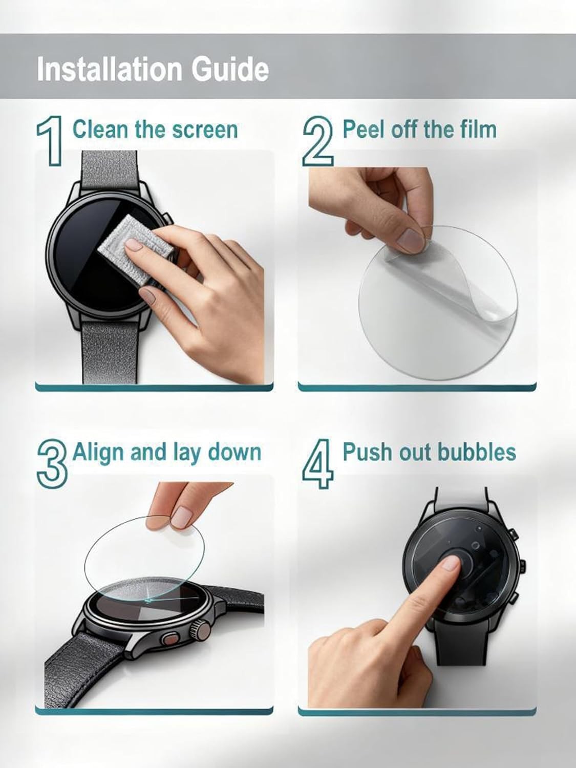 4 Pack 47mm Screen Protector for Garmin Epix Gen 2 Pro Gen2 Smartwatch iDaPro