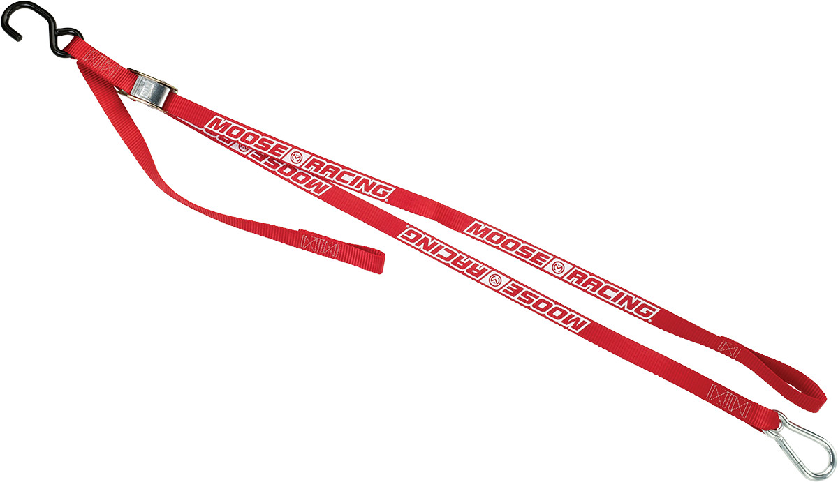 MOOSE OFFROAD Carabiner Tie-Down - Red 3920-0355