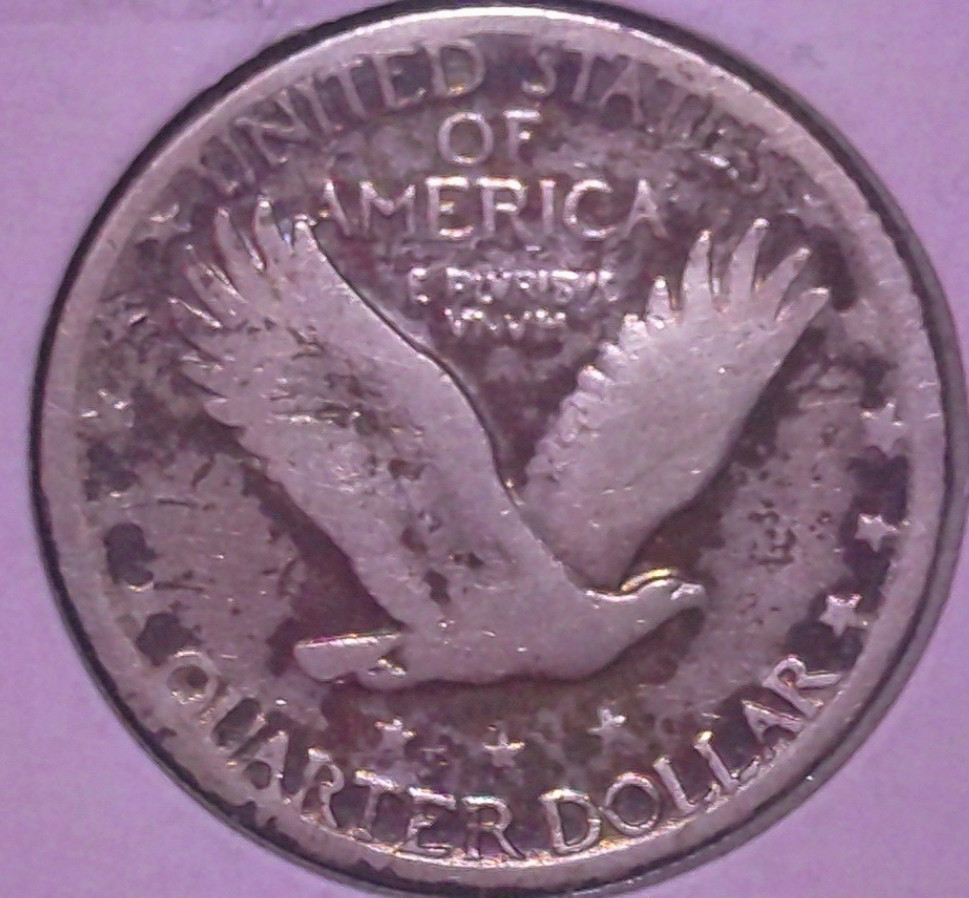 1929 STANDING LIBERTY SILVER QUARTER 25C