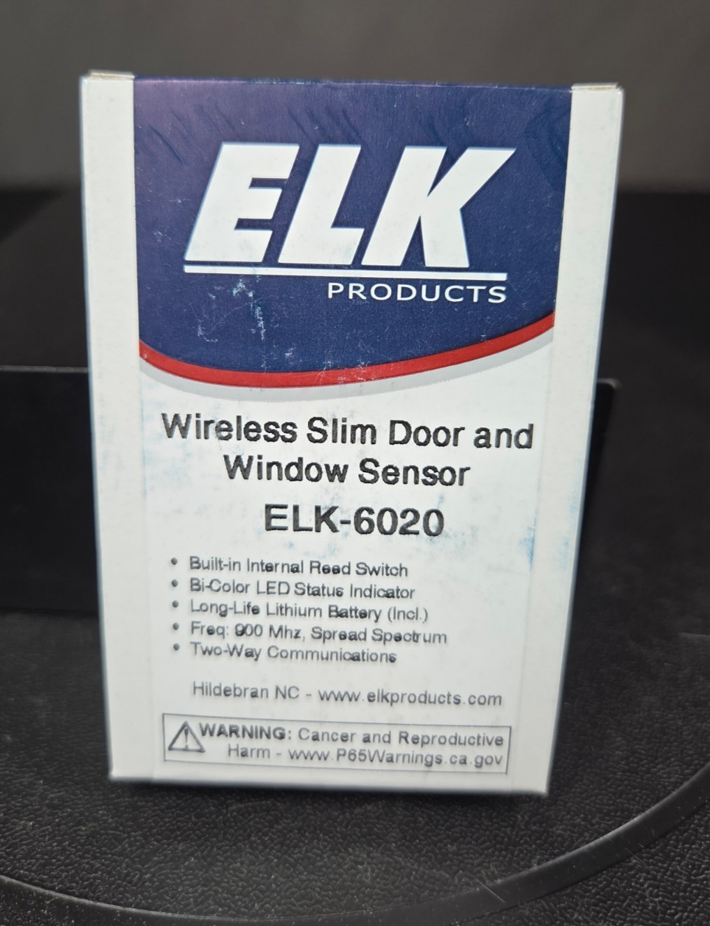 ELK-6020 Wireless Slim Door and Window Sensor, White.  NEW FAST SHIP!💨✅