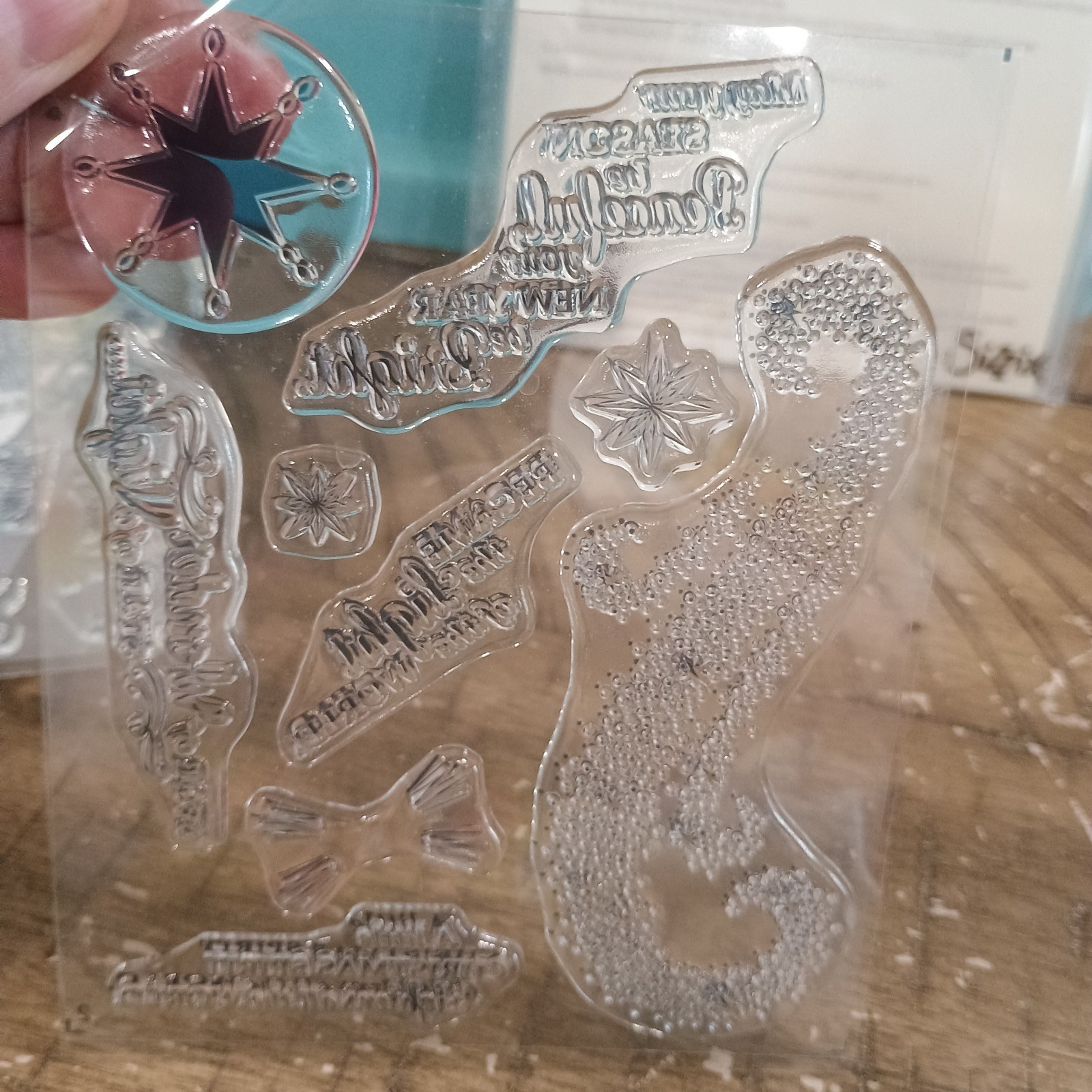 Stampin' Up Star of Light Photopolymer Stamp Set & Starlight Thinlits Dies New