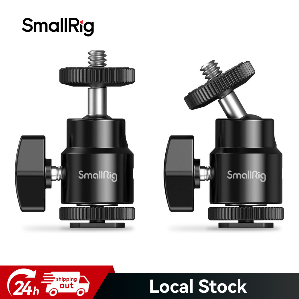 Smallrig  1/4" Camera Hot Shoe Mount with Additional 1/4" Screw (2pcs Pack)-2059