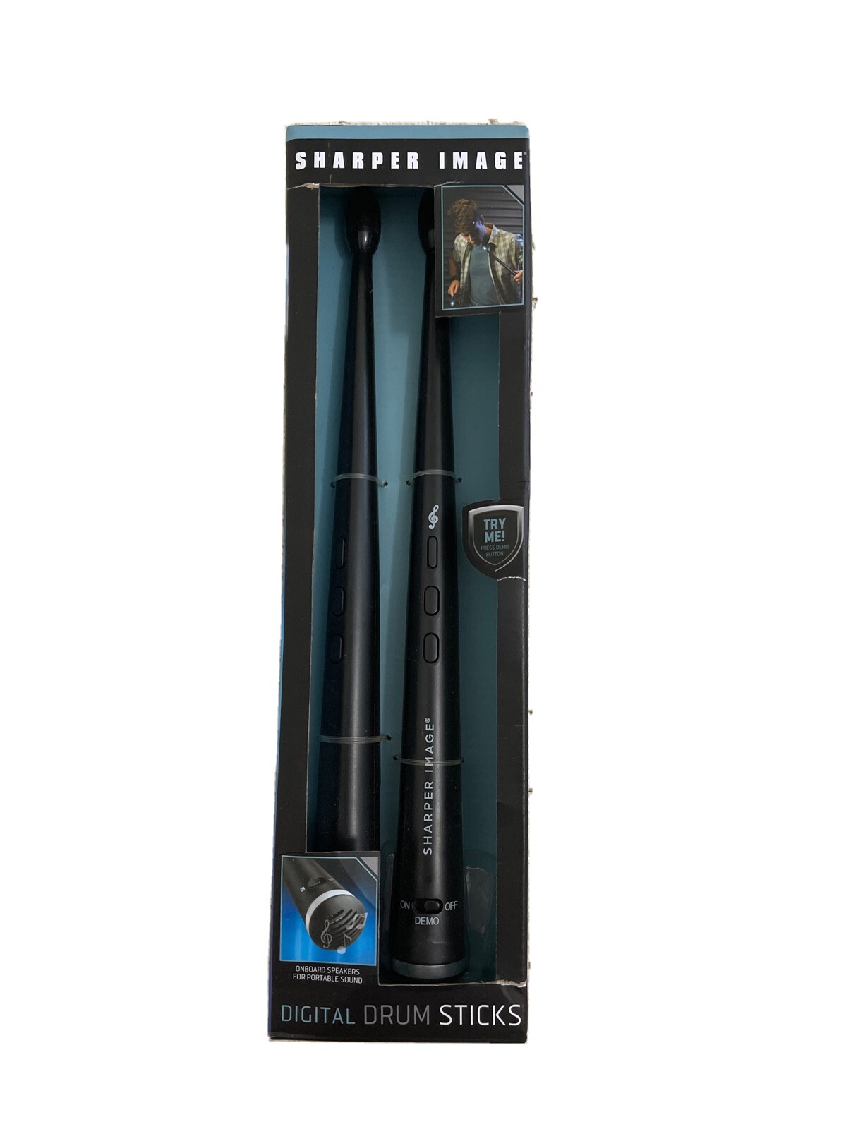 Sharper Image Digital Drum Sticks Motion Activated toy insturment